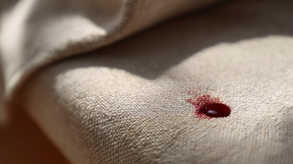 cómo eliminar manchas de sangre de la tapicería