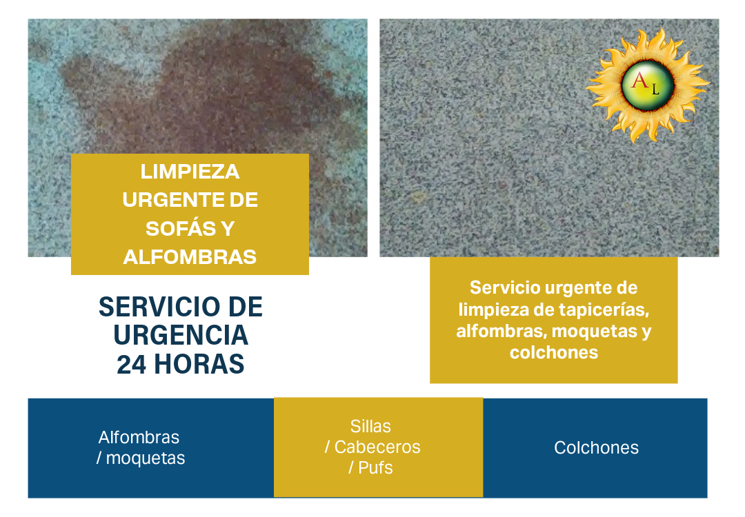 limpieza urgente de sofás y alfombras en Madrid