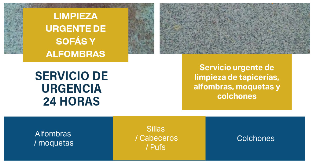 limpieza urgente de sofás y alfombras
